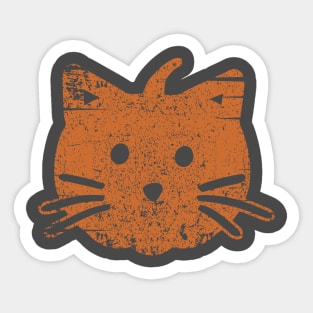 Cute Cat Lover Vintage Style Halloween Pumpkin Costume Idea Sticker